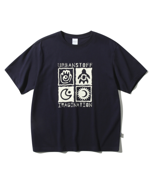 URBANSTOFF(アーバンストッフ)の「エスニックアートワークティー(ネイビー)(Tシャツ/カットソー・レディース・その他・SMALL/MEDIUM/LARGE)」の2枚目の写真