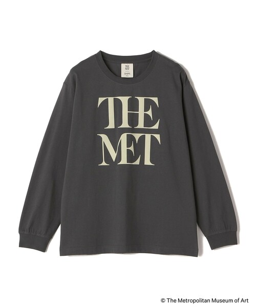 SHIPS Colors(シップス カラーズ)の「SHIPS Colors:The Met コラボ フロッキー ロゴ Tシャツ 2(Tシャツ/カットソー・レディース・ベージュ/ダークグレー/オフホワイト・ONE SIZE)」の1枚目の写真