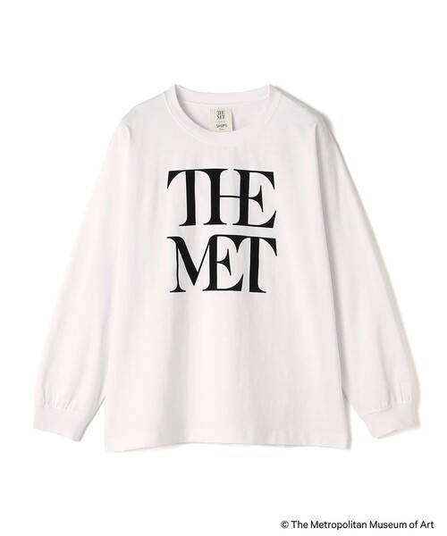 SHIPS Colors(シップス カラーズ)の「SHIPS Colors:The Met コラボ フロッキー ロゴ Tシャツ 2(Tシャツ/カットソー・レディース・ベージュ/ダークグレー/オフホワイト・ONE SIZE)」の4枚目の写真