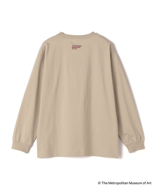 SHIPS Colors(シップス カラーズ)の「SHIPS Colors:The Met コラボ フロッキー ロゴ Tシャツ 2(Tシャツ/カットソー・レディース・ベージュ/ダークグレー/オフホワイト・ONE SIZE)」の5枚目の写真