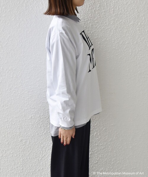 SHIPS Colors(シップス カラーズ)の「SHIPS Colors:The Met コラボ フロッキー ロゴ Tシャツ 2(Tシャツ/カットソー・レディース・ベージュ/ダークグレー/オフホワイト・ONE SIZE)」の18枚目の写真