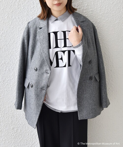 SHIPS Colors(シップス カラーズ)の「SHIPS Colors:The Met コラボ フロッキー ロゴ Tシャツ 2(Tシャツ/カットソー・レディース・ベージュ/ダークグレー/オフホワイト・ONE SIZE)」の20枚目の写真