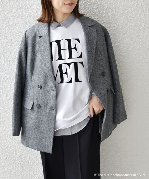 SHIPS Colors(シップス カラーズ)の「SHIPS Colors:The Met コラボ フロッキー ロゴ Tシャツ 2(Tシャツ/カットソー・レディース・ベージュ/ダークグレー/オフホワイト・ONE SIZE)」の21枚目の写真