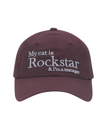 JOEGUSH（ジョーガッシュ）の「Rockstar cat Nylon cap (Burgundy)（キャップ）」