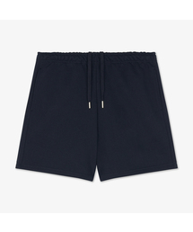 WORK ON BODY OFF（ワークオンボディオフ）の「ベーシックセミオーバーフィットコットンスウェットショーツ - ネイビー（その他パンツ）」