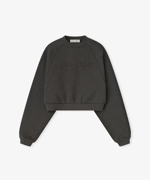 FOG ESSENTIALS(エフオージーエッセンシャルズ)の「Fear of God ESSENTIALS/FOG エッセンシャルズ/90's Raglan Crewneck SweatShirts(スウェット・レディース・その他5/チャコールグレー・S/M/XS)」の1枚目の写真