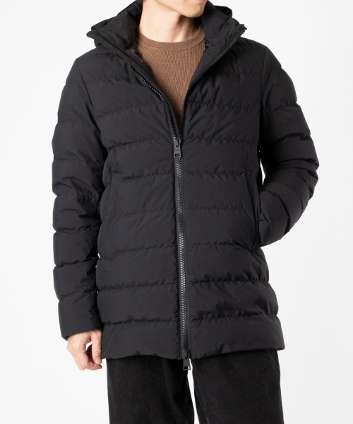 HERNO(ヘルノ)の「HERNO 2 LAYER PROMETEO DOWN JACKET ヘルノ プロメテオ ダウンジャケット(ダウンジャケット/コート・メンズ・ブラック・50/48/52/46)」の2枚目の写真
