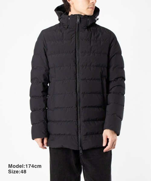 HERNO(ヘルノ)の「HERNO 2 LAYER PROMETEO DOWN JACKET ヘルノ プロメテオ ダウンジャケット(ダウンジャケット/コート・メンズ・ブラック・50/48/52/46)」の4枚目の写真