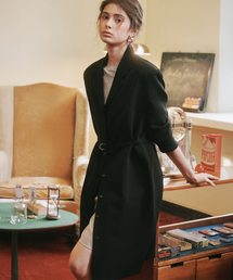 MALOUPE（マロップ）の「7103 ストレッチジャケットワンピース (ブラック)（ワンピース）」