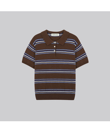 Multi stripe collar knit [FRSP02TN02]_Brown