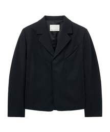 UNGIMMICK（アンジミック）の「STRUCTURED WOOL SINGLE JACKET (BLACK)（デニムジャケット）」