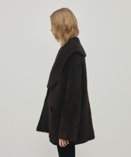 フォックスカシミヤ ショールカラーコート（その他アウター）｜DES