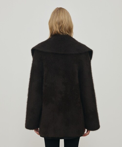 フォックスカシミヤ ショールカラーコート（その他アウター）｜DES