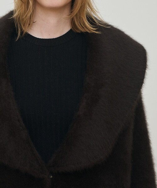 フォックスカシミヤ ショールカラーコート（その他アウター）｜DES
