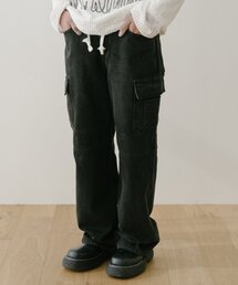 VASTIC（バスティック）の「デニムカーゴパンツ_ブラック（デニムパンツ）」