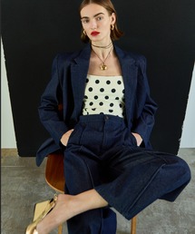 Lace Vest Single Jacket/レースベストシングルジャケット（テーラード