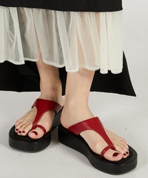 最終値下げ】新品 マリジウディセリ カルメンサンダル 予約商品】レディースのサンダル（レッド/赤色系）ファッション通販