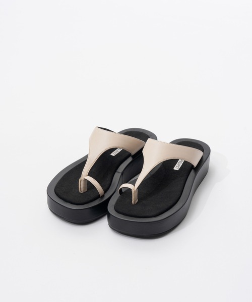 PRANK PROJECT（プランクプロジェクト）の「【2026Spring Pre-Order】プラットフォームトングサンダル / Platform Tongs Sandals（サンダル・レディース・ブラック/ホワイト/レッド・36/37/38）」の2枚目の写真