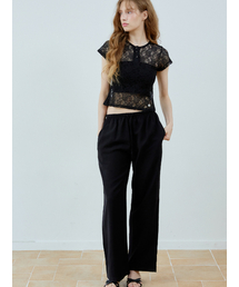 Linen pants (black)