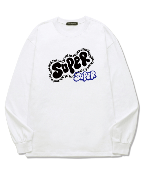OUSE(オウズ)の「スーパーロングスリーブ (DLS031) ホワイト(Tシャツ/カットソー・レディース・その他・SMALL/MEDIUM/LARGE/X-LARGE/XX-LARGE)」の1枚目の写真