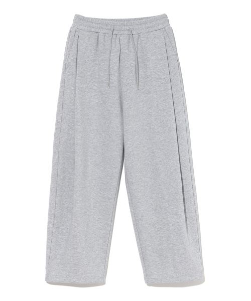 セール】サイドタックワイドスウェットパンツ LQ6PU187_MELANGE GREY