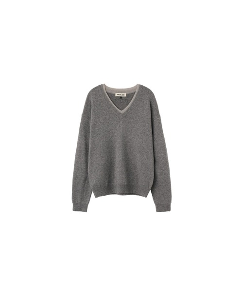GENERAL IDEA（ジェネラルアイデア）の「woman layered v-neck knit pullover/レイヤードVネックニットプルオーバー（ニット/セーター・レディース・グレー・M/S）」の8枚目の写真