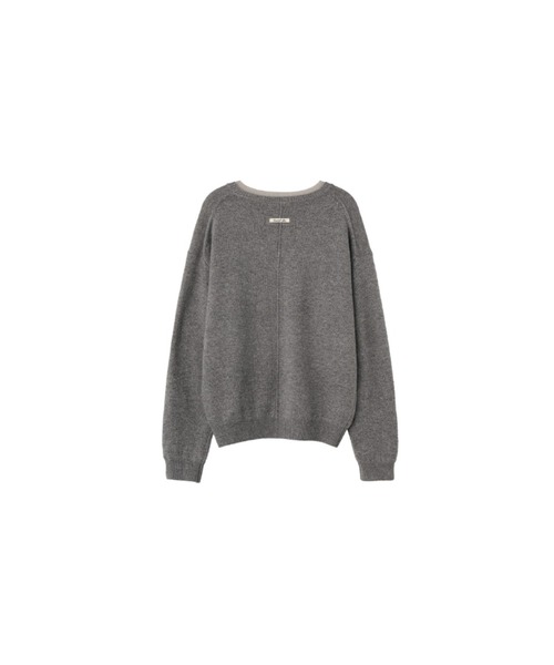 GENERAL IDEA（ジェネラルアイデア）の「woman layered v-neck knit pullover/レイヤードVネックニットプルオーバー（ニット/セーター・レディース・グレー・M/S）」の9枚目の写真