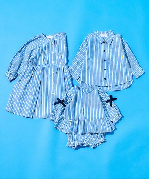 Seraph(セラフ)の「【リンク】まいにちシャツ_ジュニア対応(シャツ/ブラウス・キッズ・サックスブルー/チェック・140/130/120/110/100/90/80)」の4枚目の写真