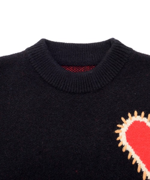 Revo.（レボ）の「Revo. ブロークン ハート ステッチデザイン ルーズニット プルオーバー（ニット/セーター・メンズ・グレー/ブラック/ブラウン・FREE）」の14枚目の写真