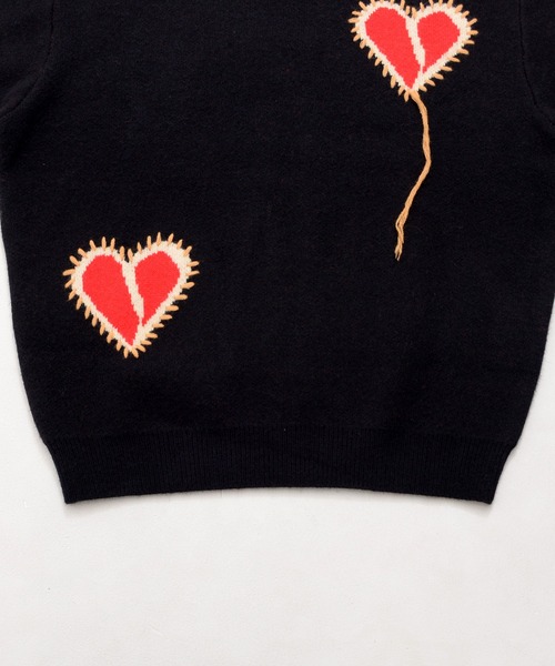 Revo.（レボ）の「Revo. ブロークン ハート ステッチデザイン ルーズニット プルオーバー（ニット/セーター・メンズ・グレー/ブラック/ブラウン・FREE）」の15枚目の写真