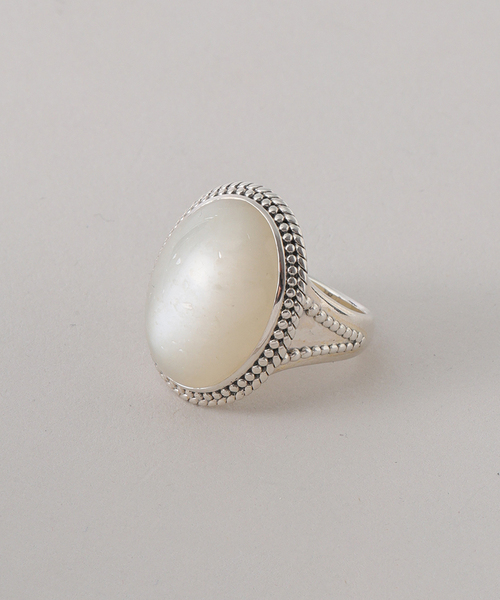 SAMH by LILAS】ホワイトムーンストーンリング SV（リング）｜Lilas