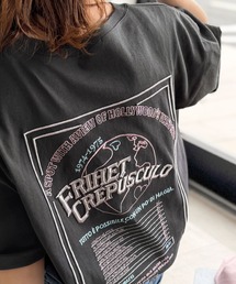 Java（ジャバ）の「《JaVaジャバコラボ》背中で語る。綿100%バックグラフィック刺繍Tシャツ(半袖)（Tシャツ/カットソー）」