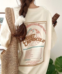 Java（ジャバ）の「《JaVaジャバコラボ》背中で語る。綿100%バックグラフィック刺繍Tシャツ(半袖)（Tシャツ/カットソー）」