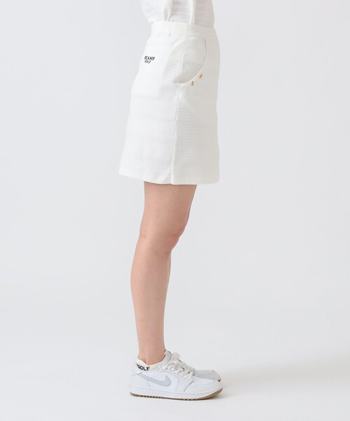 BEAMS GOLF（ビームスゴルフ）の「PURPLE LABEL / ケーブル ボーダー ニット スカート（スカート・レディース・ネイビー/ホワイト・LARGE/MEDIUM/SMALL）」の10枚目の写真
