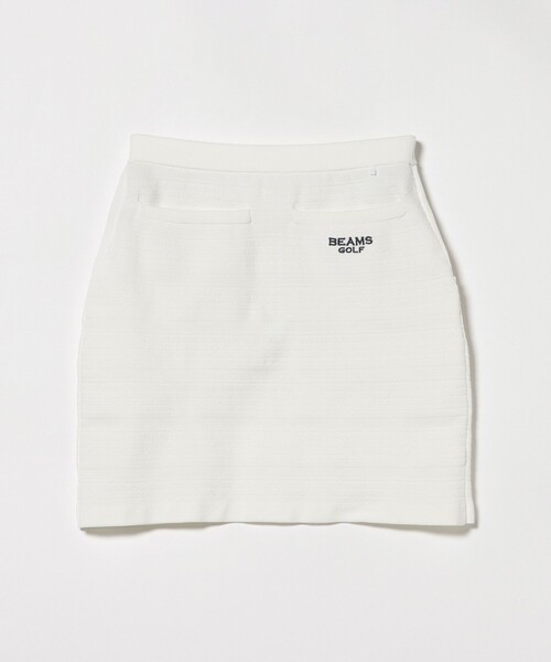 BEAMS GOLF（ビームスゴルフ）の「PURPLE LABEL / ケーブル ボーダー ニット スカート（スカート・レディース・ネイビー/ホワイト・LARGE/MEDIUM/SMALL）」の19枚目の写真