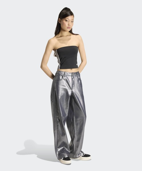 adidas(アディダス)の「Firebird トラックパンツ デニム / アディダスオリジナルス adidas Originals(デニムパンツ・レディース・シルバー・27/30/26/30/25/30/24/30/32W 30L/31W 30L/30W 30L/29/30/28/30)」の5枚目の写真
