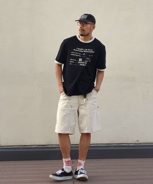 MUDSALT(マッドソルト)の「CHARLESTON リンガーTシャツ ブラック(アイボリー)(Tシャツ/カットソー・レディース・その他・1/2/3)」の13枚目の写真