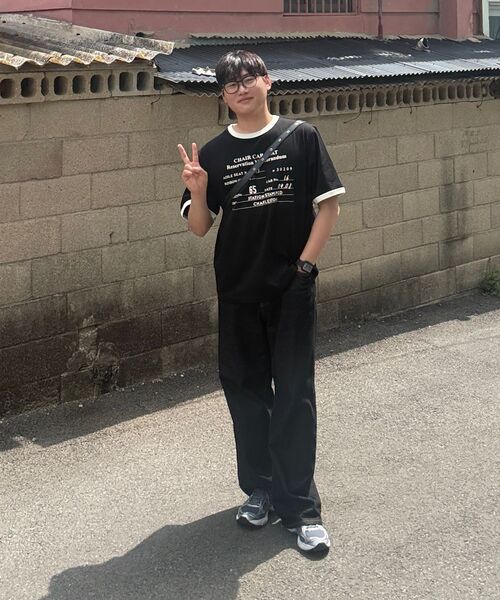 MUDSALT(マッドソルト)の「CHARLESTON リンガーTシャツ ブラック(アイボリー)(Tシャツ/カットソー・レディース・その他・1/2/3)」の11枚目の写真
