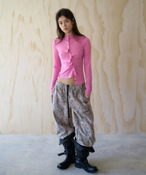 BRUSHED LOGO BIG SWEAT PANTS