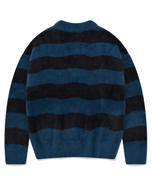 VISION STREET WEAR(ヴィジョンストリートウェア)の「VSW Hairy Wave Stripe Knit Navy(ニット/セーター・レディース・その他・LARGE/MEDIUM/X-LARGE)」の5枚目の写真