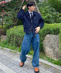 KIIMUIR（キミュア）の「ルーズフィットカラードジャケット_ネイビー（デニムジャケット）」