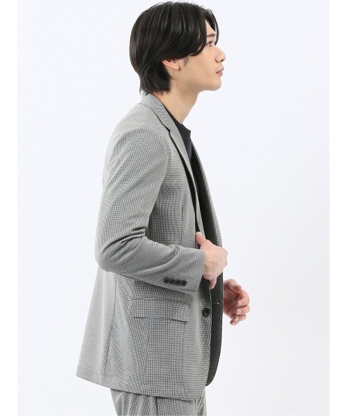 TAKA-Q（タカキュー）の「【ストレッチ 手洗い可能】タカキュー ポンチ 2ボタンジャケット ライトグレー(セットアップ可能)（スーツジャケット・メンズ・ライトグレー・3L/X-LARGE/LARGE/MEDIUM/S）」の12枚目の写真