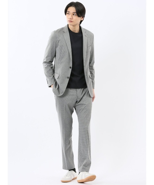 TAKA-Q（タカキュー）の「【ストレッチ 手洗い可能】タカキュー ポンチ 2ボタンジャケット ライトグレー(セットアップ可能)（スーツジャケット・メンズ・ライトグレー・3L/X-LARGE/LARGE/MEDIUM/S）」の13枚目の写真