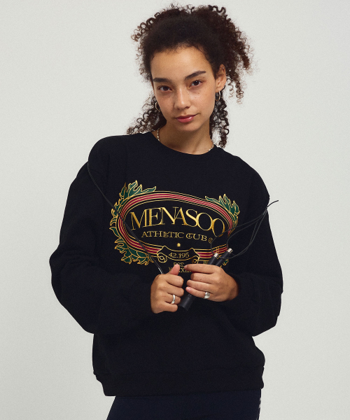 MENASOO(ミナス)の「Heritage Cotton Sweatshirt_Black(スウェット・レディース・ブラック・F)」の4枚目の写真