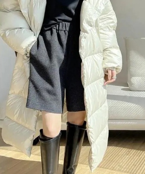 SallyLunn(サリーラン)の「ウールライクゆるハーフパンツ(その他パンツ・レディース・ブラック/ベージュ・MEDIUM/LARGE)」の6枚目の写真