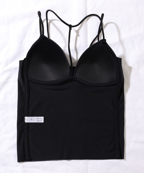 Lace Ladies(レースレディース)の「ソリッドカラー Vネック カップ付き ホルター キャミソール(キャミソール・レディース・ホワイト/ブラック/グレー・FREE)」の11枚目の写真