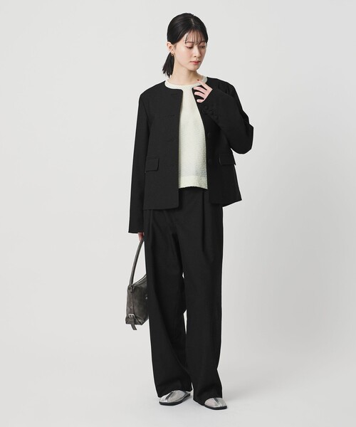 BEAUTY&YOUTH UNITED ARROWS（ビューティーアンドユースユナイテッドアローズ）の「ツイードライク ノーカラージャケット（ノーカラージャケット・レディース・ブラック/その他1・S/XS/M）」の12枚目の写真