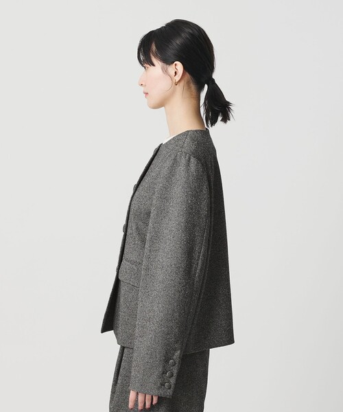 BEAUTY&YOUTH UNITED ARROWS（ビューティーアンドユースユナイテッドアローズ）の「ツイードライク ノーカラージャケット（ノーカラージャケット・レディース・ブラック/その他1・S/XS/M）」の18枚目の写真