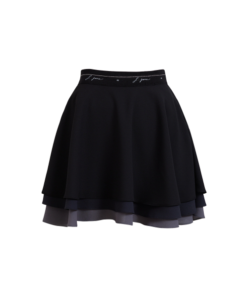 J.JANE(ジェイジェーン)の「カンカンフレアスカート (ブラック)(スカート・レディース・ブラック・S/M/XS)」の2枚目の写真
