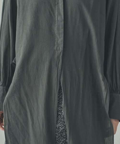 Curensology（カレンソロジー）の「Curensology(カレンソロジー)/ローンカシュクールブラウス（シャツ/ブラウス・レディース・ホワイト/チャコールグレー・FREE）」の17枚目の写真